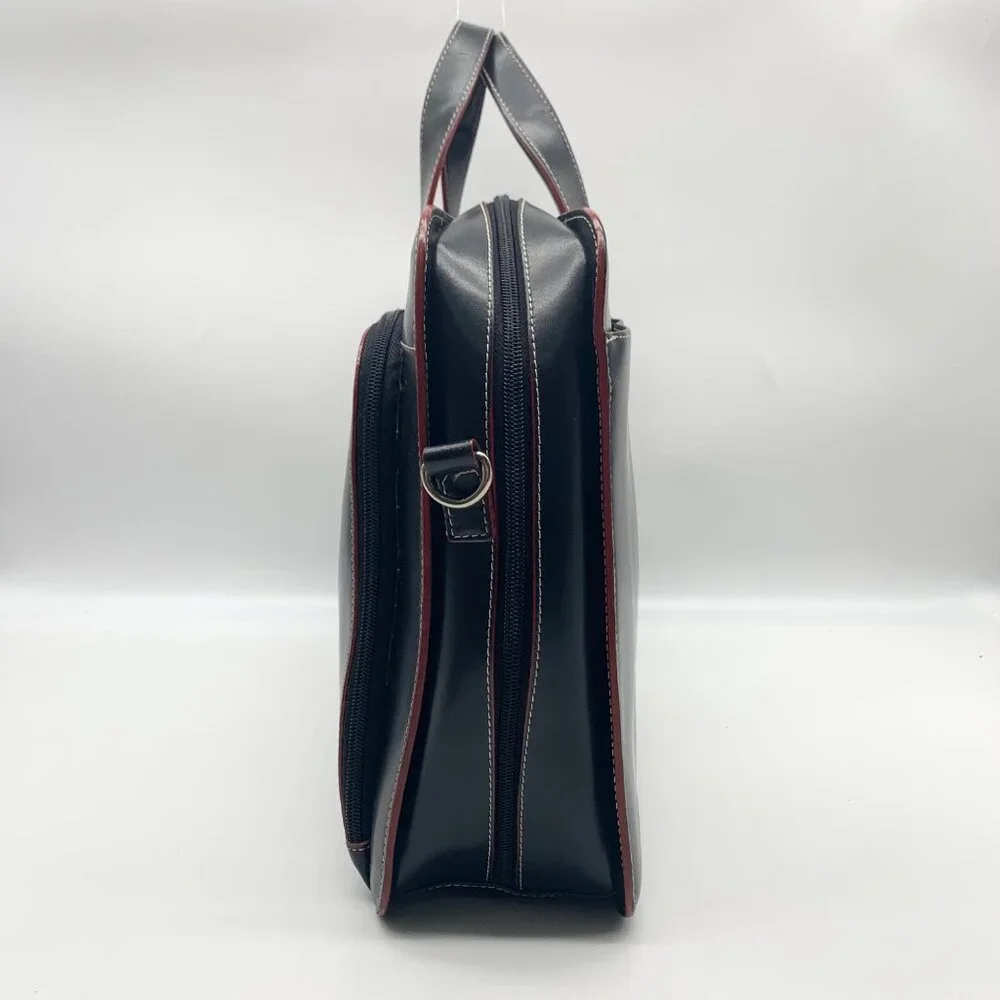Lodis Black Leather Convertible Briefcase